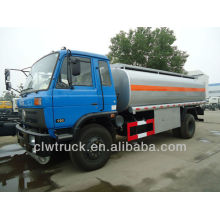 Venta caliente Dongfeng diesel camión cisterna, 12-15M3 combustible cisterna camión dimensiones